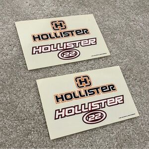 Vintage 2001 Hollister Logo Stickers Set of Two Sheets Promotional Giveaway
